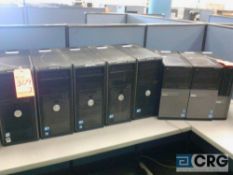 Lot of (7) Dell Optiplex PC's, with flat panel monitors and keyboards