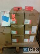 Lot - contents of Row 13, includes - large qty of writing pads, hanging folders, tape dispensers,