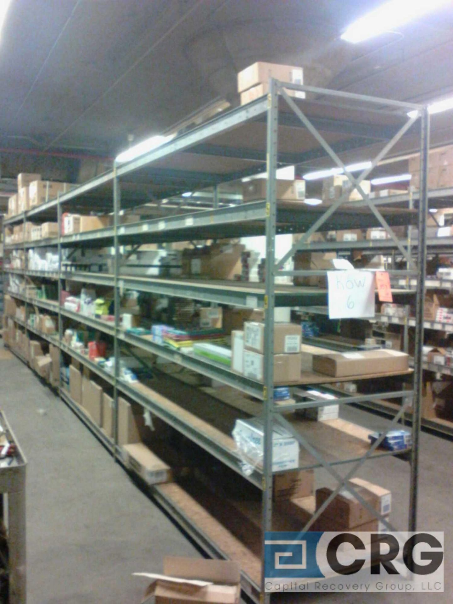Lot of (45) sections of bulk storage racking (rows 1 thru 12), each 36" wide x 8' long x 8' tall, - Image 3 of 3