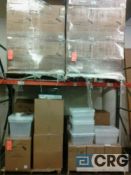 Lot of (44) cases of modular stacking boxes, 6 per case, asst sizes