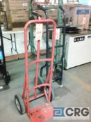 Lot of (2) solid tire hand trucks