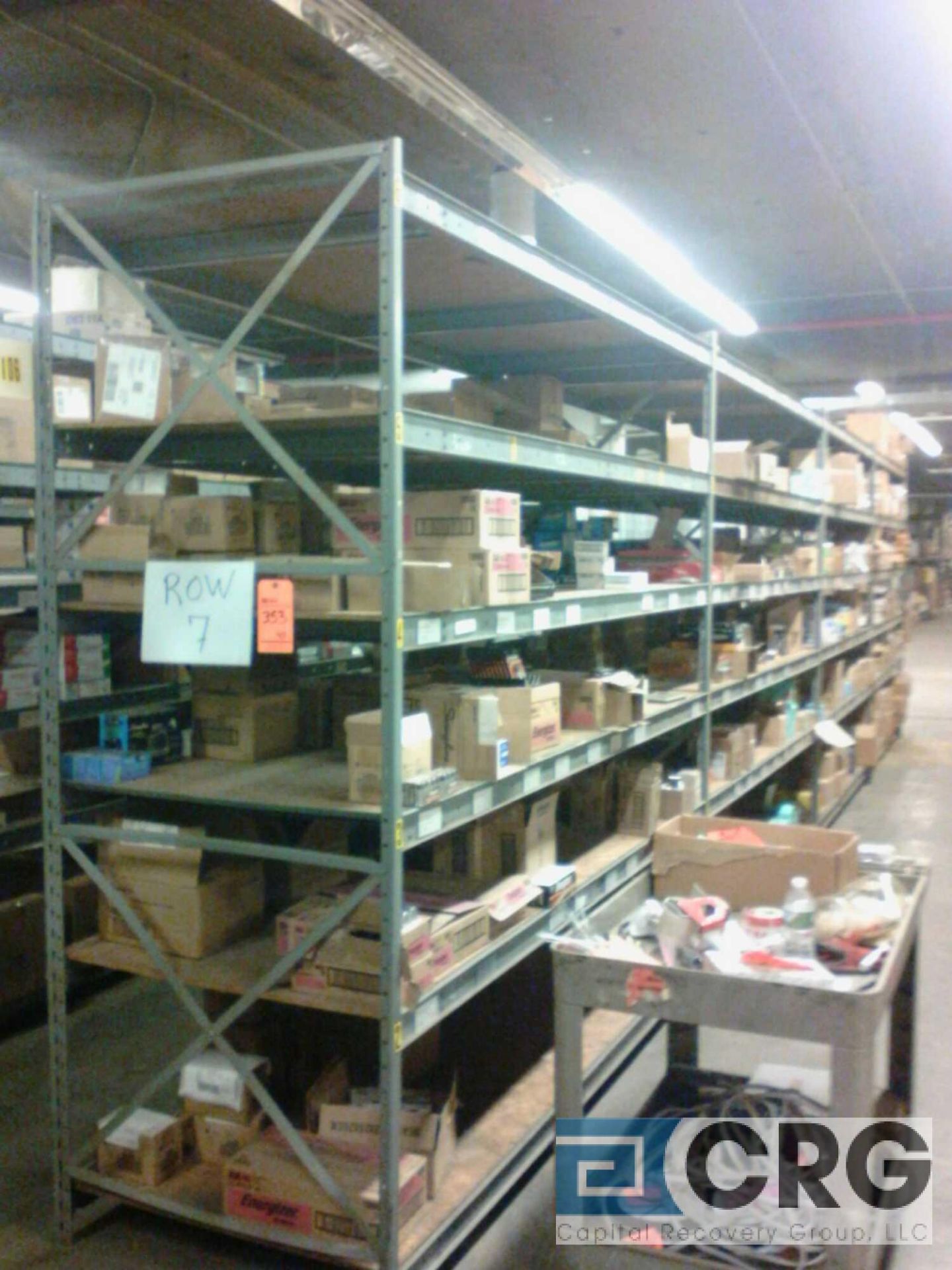 Lot of (45) sections of bulk storage racking (rows 1 thru 12), each 36" wide x 8' long x 8' tall, - Image 2 of 3