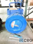 Uline banding wheel, with full roll of banding, box of banding clips, tensioner and crimper tools