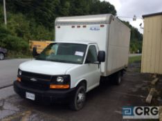 2006 CHEVY 14' box truck vin # 1GBJG31U961159206, 62,893 miles, AT, 6.0 litre engine, S/A, dual