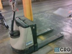 Crown electric walk behind pallet jack with built-in charger, m/n wp2335-45, s/n 5a368650, 4500-lb