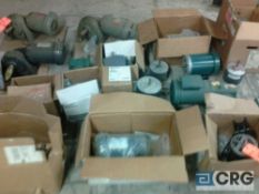 Lot of asst motors and gear drives for conveyor system - unused! Includes (16) motors and (11)