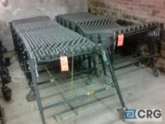 Lot of (2) sections Best Flex expandable skate wheel conveyor