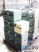 Lot of (7) pallets of asst electronics, includes label printers, telephone handsets, office