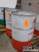 Lot of (3) Hydrotex 55-gallon drums of fuel treatments and gear lube -includes (1) Fleet Treat