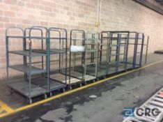 Lot of (10) asst steel multi tier carts