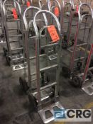 Lot of (2) Magliner 500 lb cap 2- wheel solid tire hand trucks