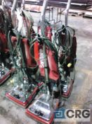 Lot of (4) Sanitaire commercial upright vacuums