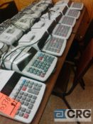 Lot of (8) Canon MP27DII calculators