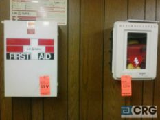 First Aid Kit and Heartstart defibrillator