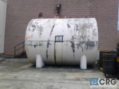 4000-gallon diesel fuel tank, empty - fuel has been pumped out/all disconnects are done