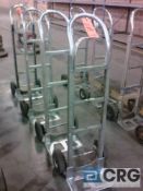 Lot of (4) Magliner aluminum 2-wheel hand trucks