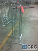 Lot of (50) chrome adjustable 4-way garment racks