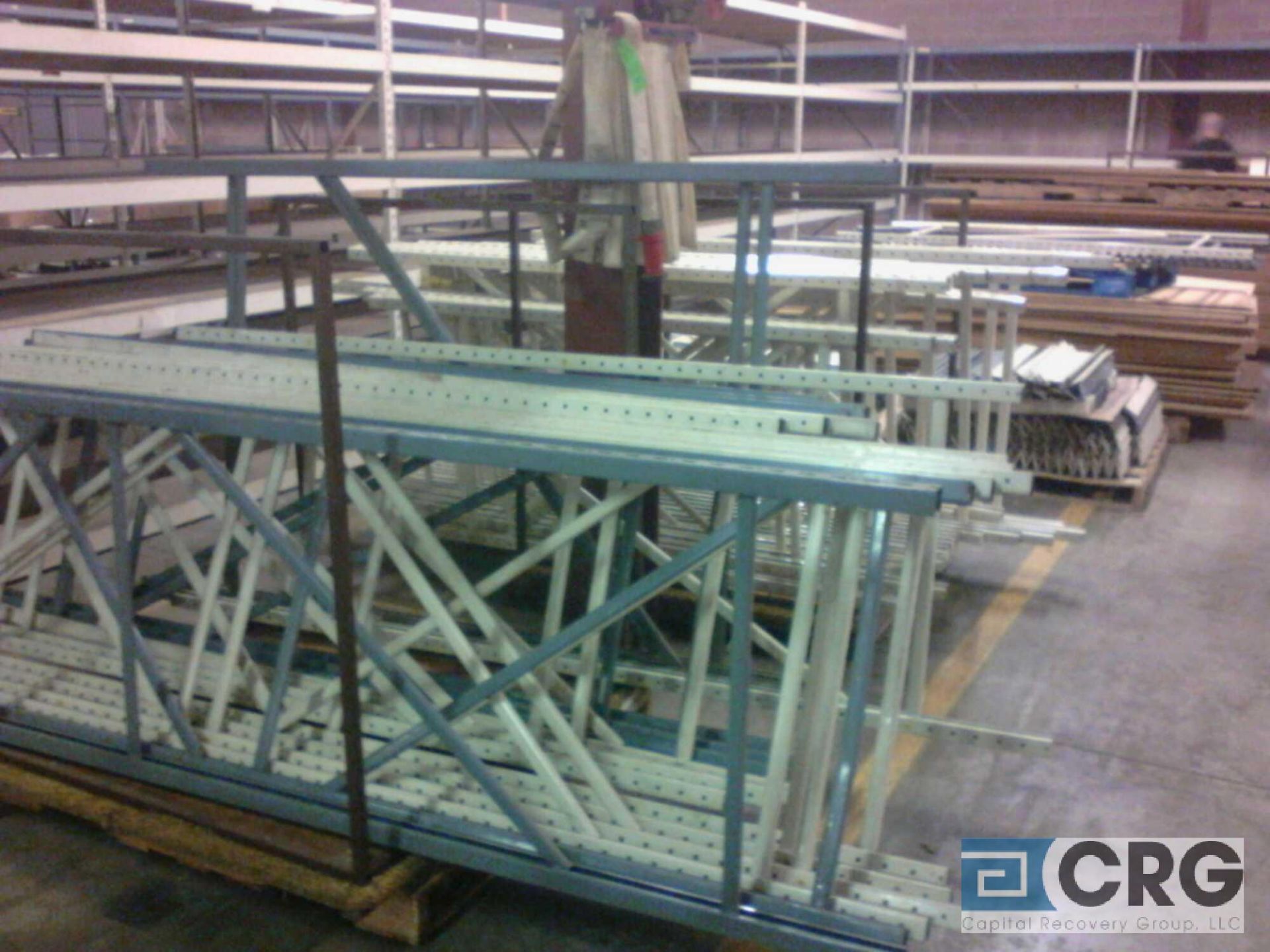 Lot of (30+) sections of adjustable bulk storage racking, 32"/36" widths x 8' length x various - Image 3 of 4