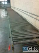 Lot of conveyor approx 200' of motorized belt 30" wide, and roller conveyor 32 1/2" rolls by 1 7/8