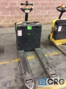 Crown electric walk behind pallet jack with built in charger, m/n WP2030-45, 4500 lb capacity