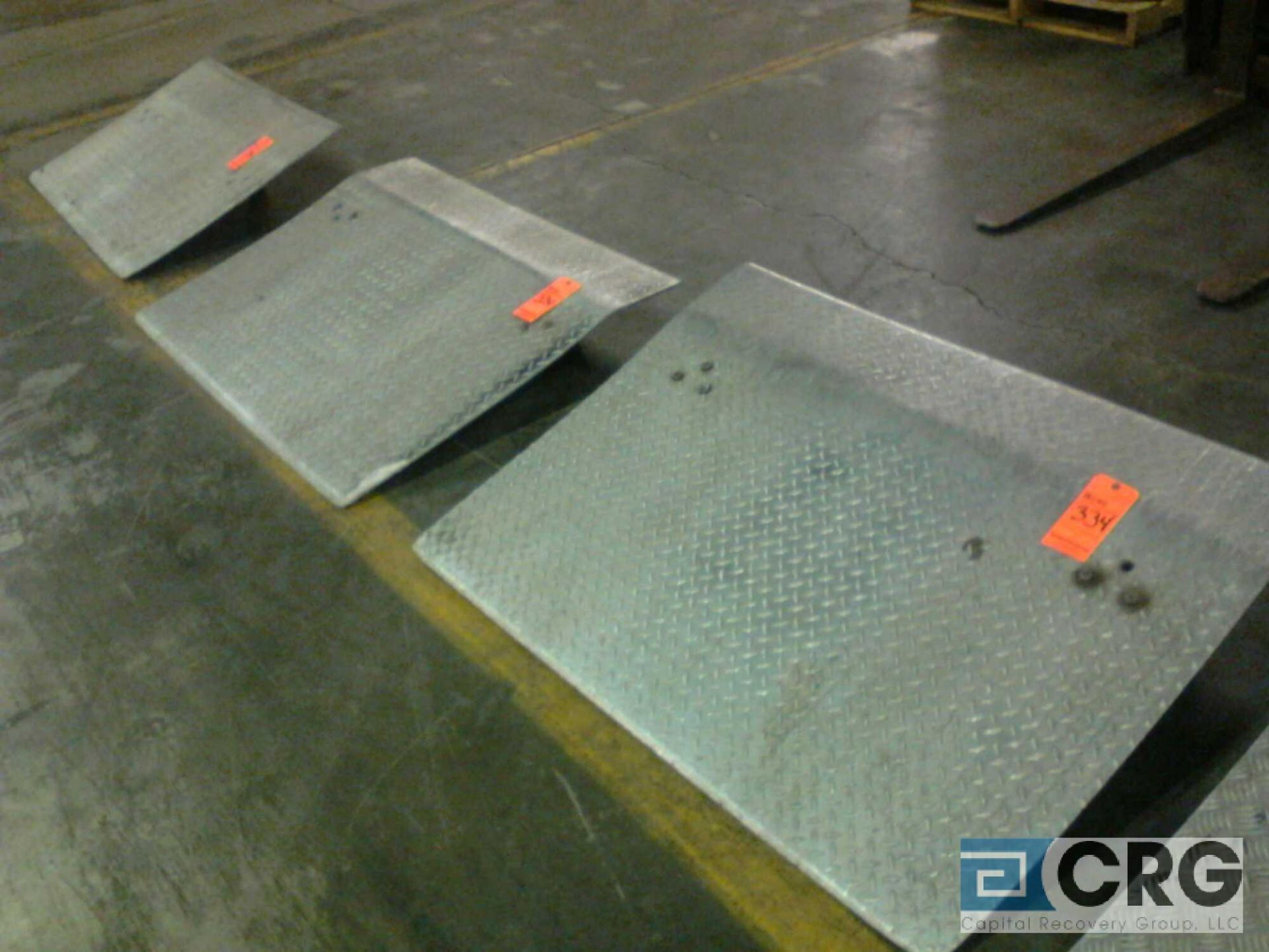 Lot of (3) asst dockplates, includes (2) 48" x 36", and (1) 48" x 30"