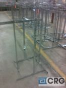 Lot of (50) chrome adjustable 4-way garment racks