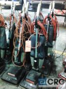 Lot of (6) Hoover Guardsman commercial upright vacuums