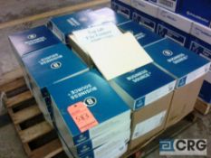 Lot of (56) boxes of file folders, 100 per box, and a 30" paper cutter