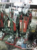 Lot of (6) Sanitaire commercial upright vacuums
