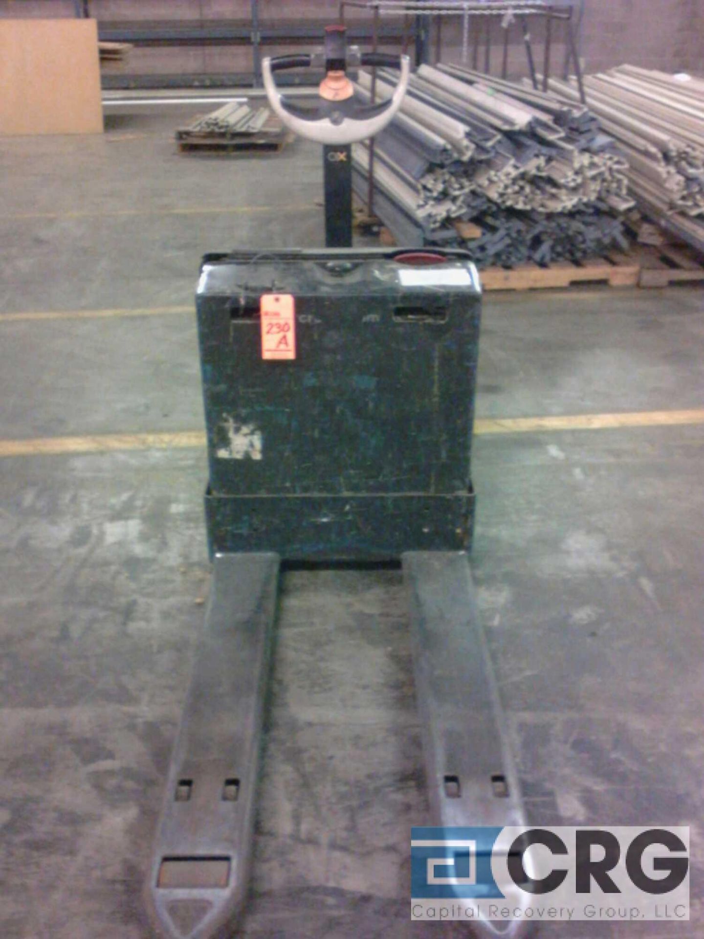 Crown electric walk behind pallet jack with built-in charger, m/n wp2335-45, s/n 5a333603, 4500-lb - Image 3 of 3