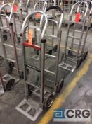 Lot of (2) Magliner 500 lb cap 2- wheel solid tire hand trucks