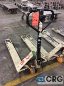 Crown PTH-50 hydraulic pallet jack, 5000 lb capacity