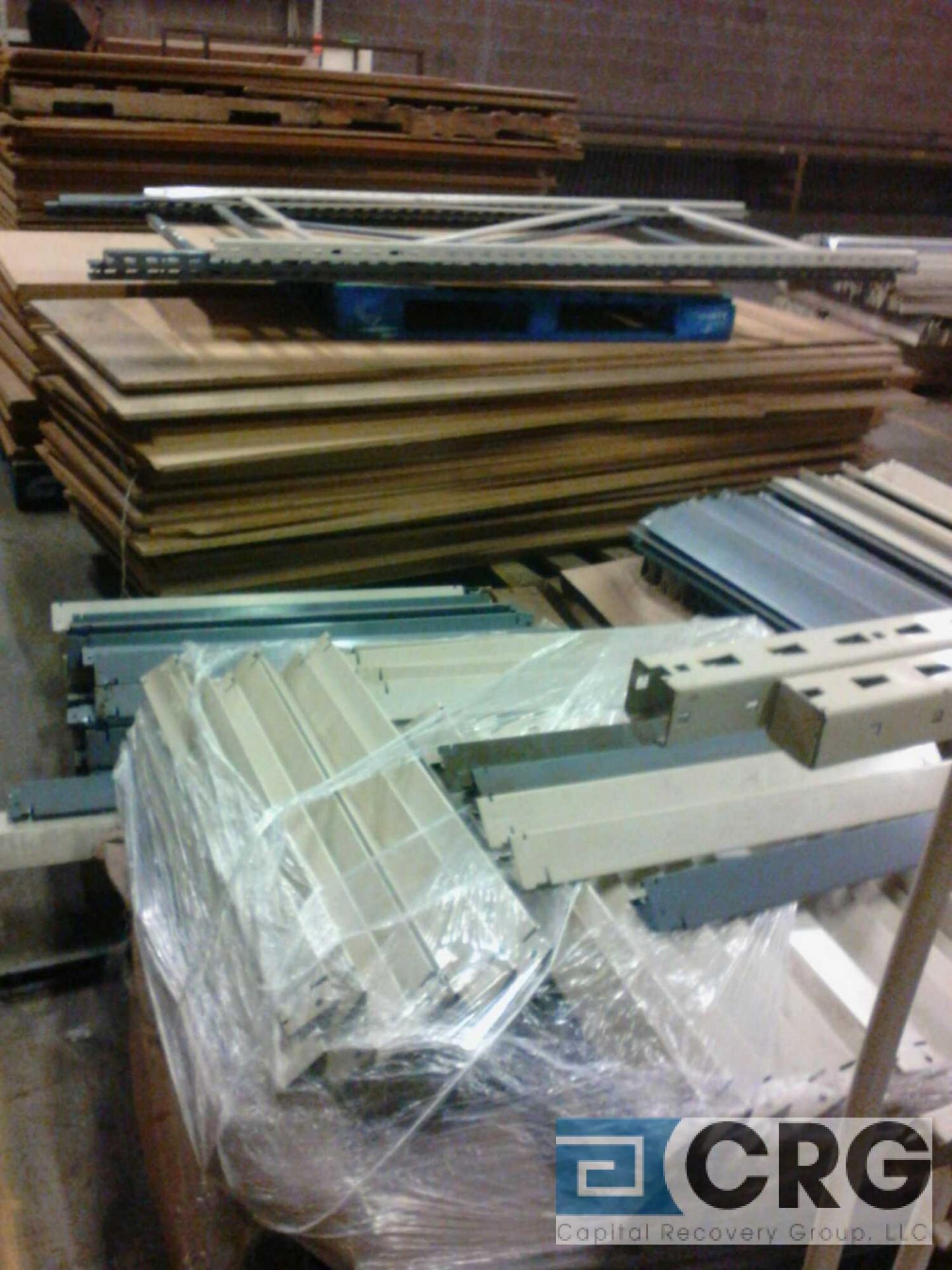 Lot of (30+) sections of adjustable bulk storage racking, 32"/36" widths x 8' length x various - Image 4 of 4