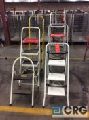 Lot of (6) fold up step stools