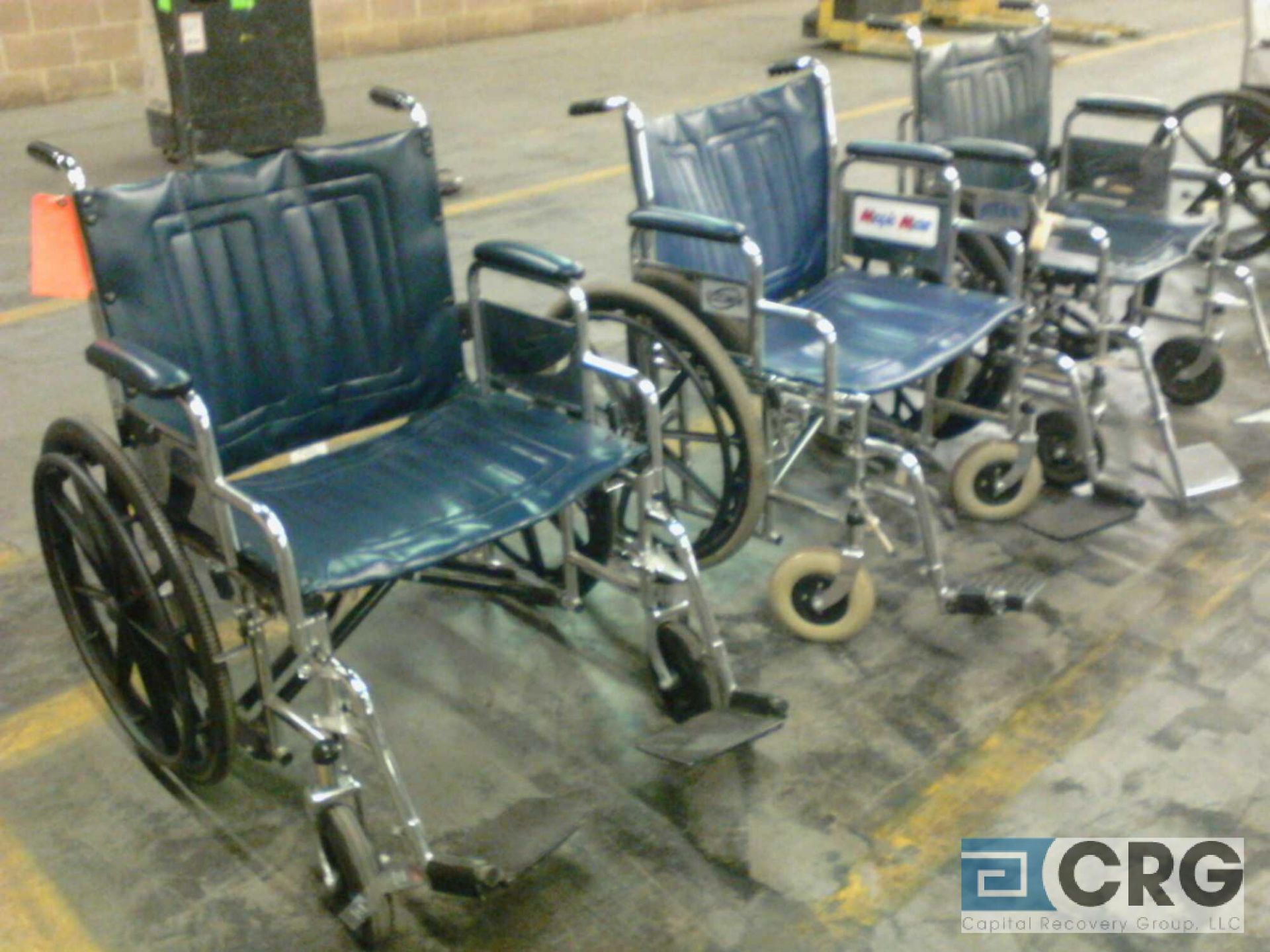 Lot of (3) wheelchairs, wide widths - Image 2 of 2