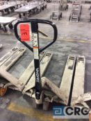 Crown PTH-50 hydraulic pallet jack, 5000 lb capacity