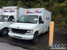 1998 FORD E250 10' box truck vin #1FDNE2720WHA87642, 114,916 miles, AT, 4.2 litre engine, vinyl