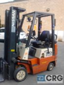 2007 Nissan 30, LPG Forklift, m/n CPJ01-49N6243, 3 Stage mast, 187" lift, Side shift, ROPS, Solid