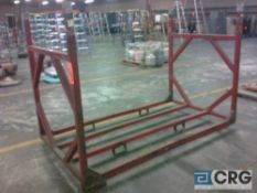 Material handling rack for forklift, aprox 7' wide x 4' deep x 5' tall