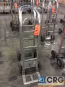 Lot of (2) Magliner 500 lb cap 2- wheel solid tire hand trucks