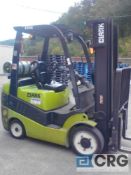 Clark 4500 lb LPG Forklift, m/n C25CL, s/n C232L-0370-2664KF, 3 stage mast, 189" lift, side shift,