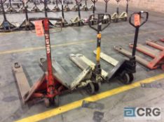 Lot of (3) asst hydraulic pallet jacks