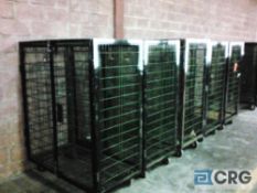 Lot of (5) merchandise shipping/security cages, 57" x 29" x 71" tall