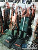 Lot of (6) Hoover Guardsman commercial upright vacuums