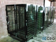 Lot of (5) merchandise shipping/security cages, 57" x 29" x 71" tall