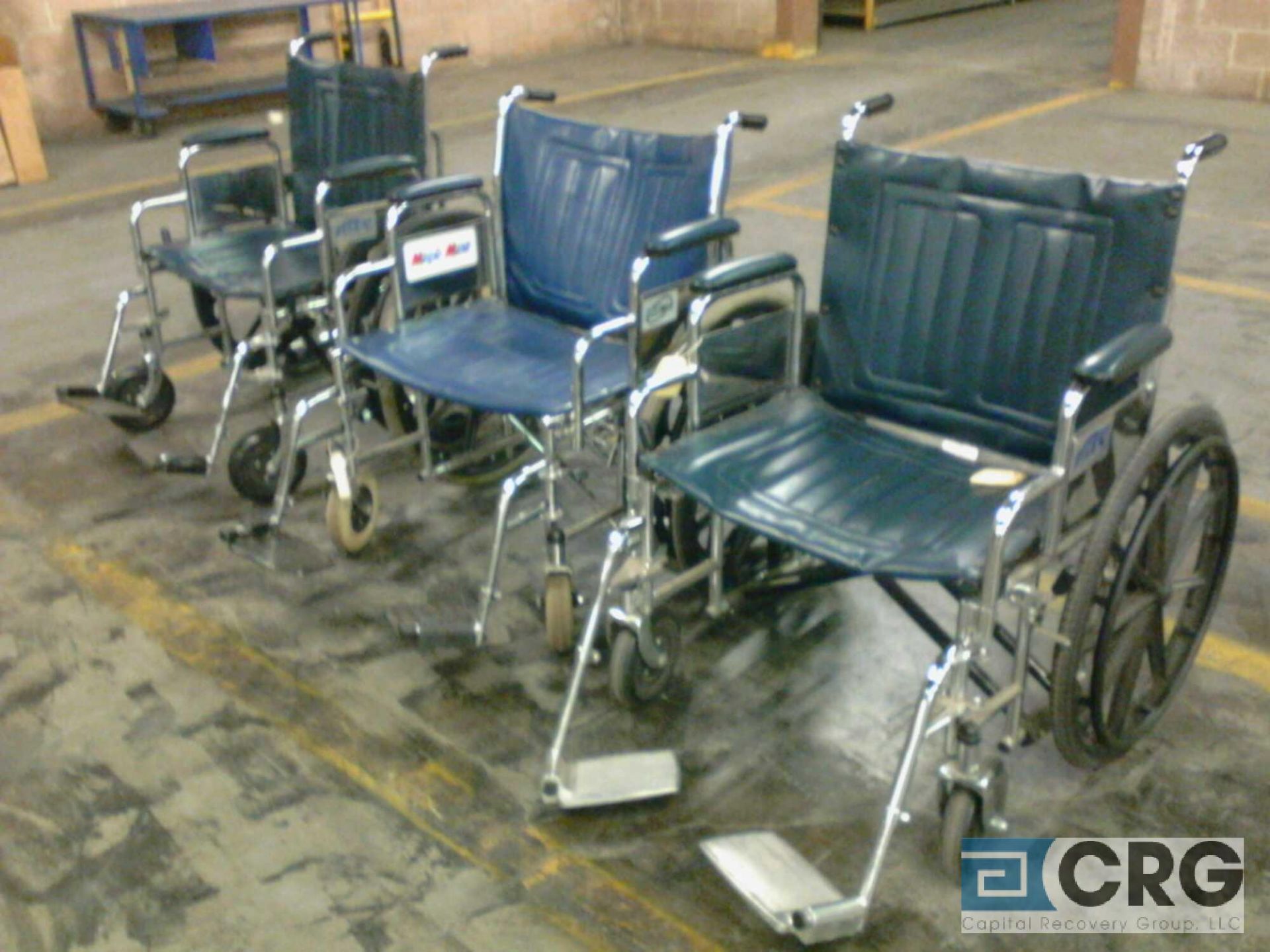 Lot of (3) wheelchairs, wide widths