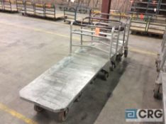 Lot of (4) 5' steel platform trucks