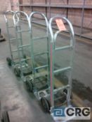 Lot of (4) Magliner aluminum 2-wheel hand trucks