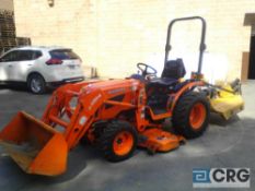 Kubota Tractor B2920 (ROPS m/n SFB-F292, s/n 80088), with LA364 bucket attachment, RCK54-29B lower