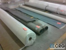 Lot of (4) rolls of asst commercial carpet, approx 120 sq yds total, unused